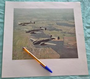 Militaria: 3 Aviones Alemanes Messerschmitt Me 110 - Lamina de foto 2 Guerra Mundial.